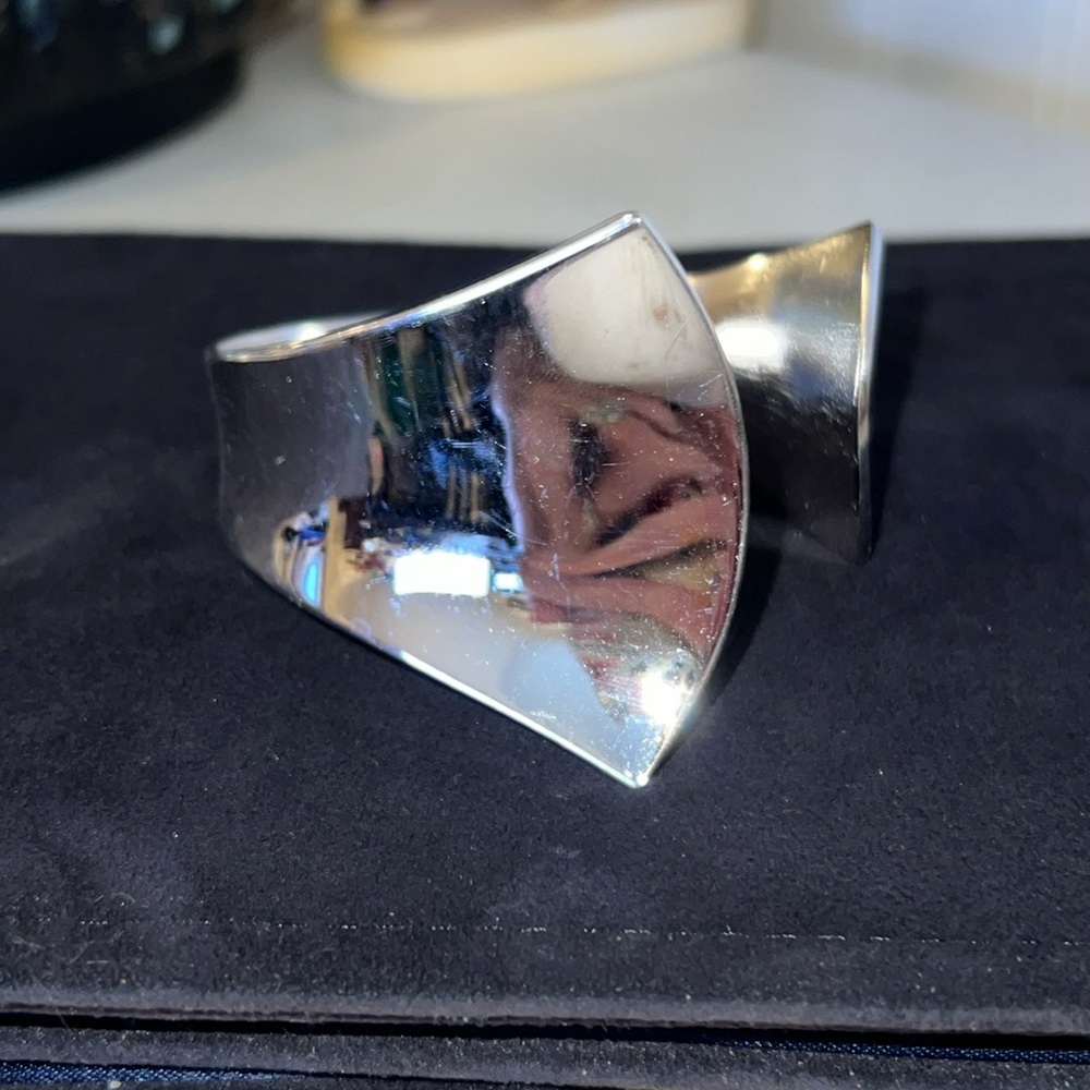 Vintage signed Napier abstract cuff bracelet
